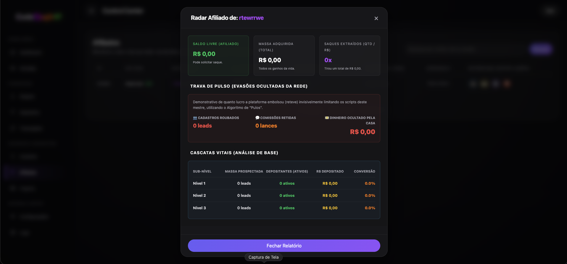 Block Win — Painel administrativo — imagem 7