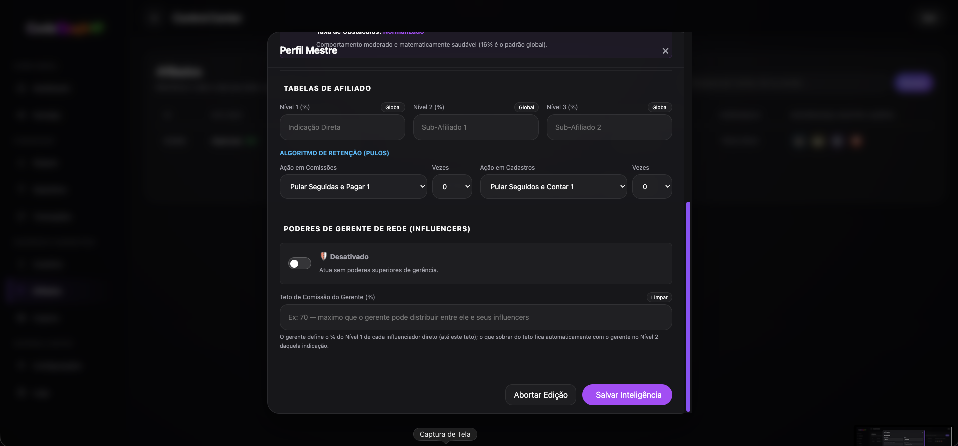 Block Win — Painel administrativo — imagem 10